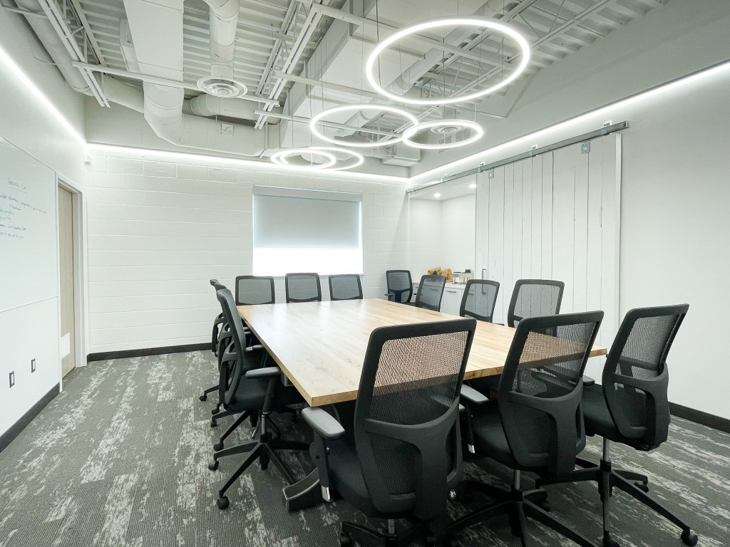 modern commercial office interior by Norfolk County Brant County Hamilton Woodstock Ontario designer